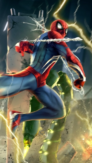 Spider-Man from Marvel Comics in action