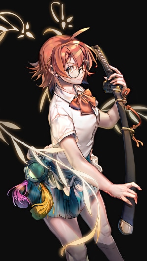 Yoo Mira from God of High School with a Katana