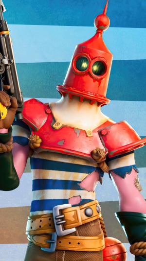 Character from Fortnite Battle Royale holding a weapon