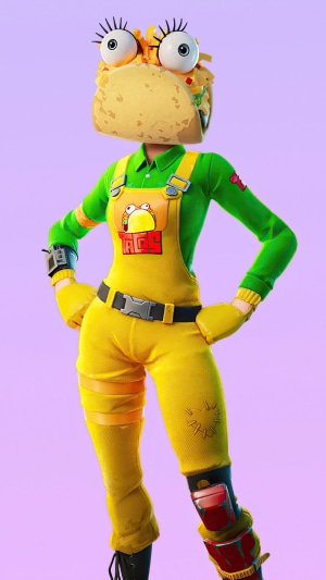 Taco Head Character from Fortnite