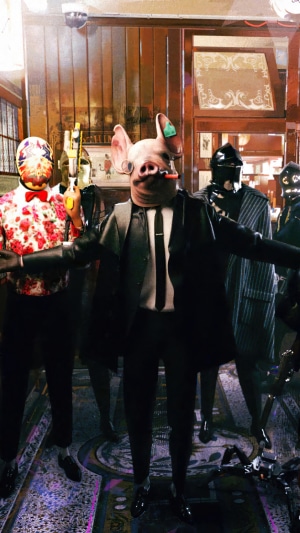 Watch Dogs Legion characters with masks