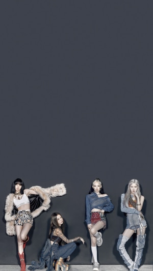 BLACKPINK members Lisa, Jisoo, Jennie, and Rosé posing