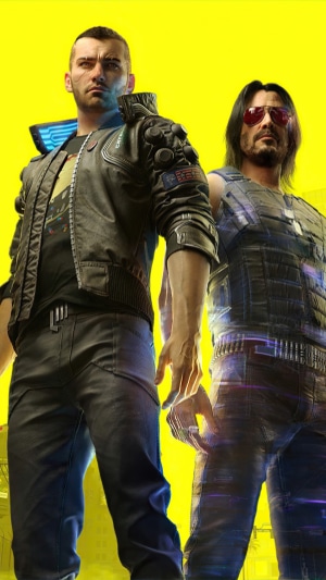 V and Johnny Silverhand from Cyberpunk 2077