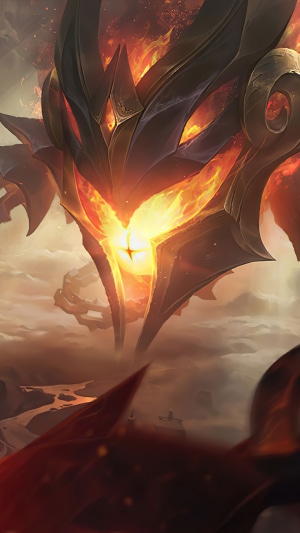 Infernal Vel'Koz Splash Art from League of Legends