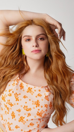 Ariel Winter posing for a photoshoot