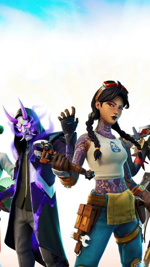 Fortnite characters with masks and tattoos