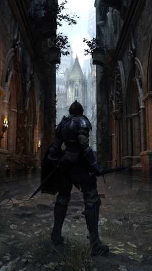 Knight in armor in Demon's Souls