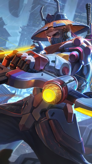 Yi Sun Shin from Mobile Legends in Cybernetic