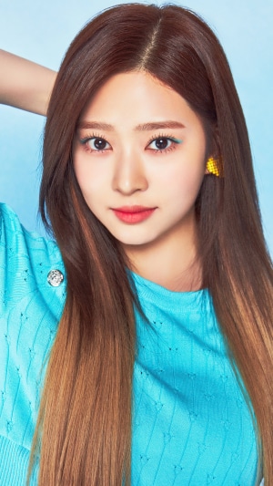 Kim Minju from IZONE in Blue Outfit