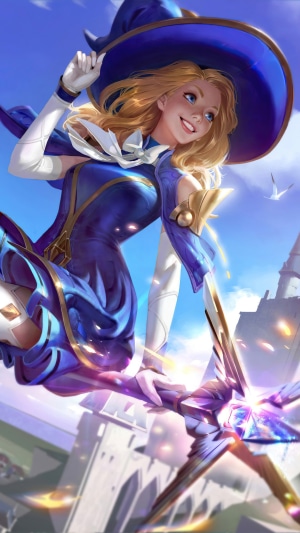 Lux from League of Legends Sorceress Splash Art