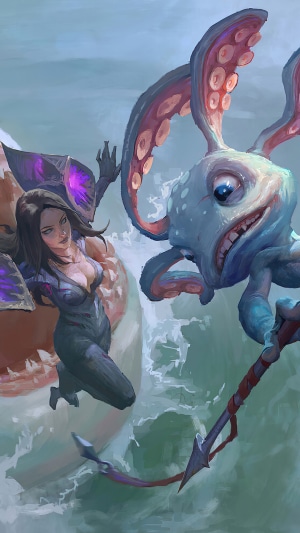 Kai'Sa and Fizz from League of Legends