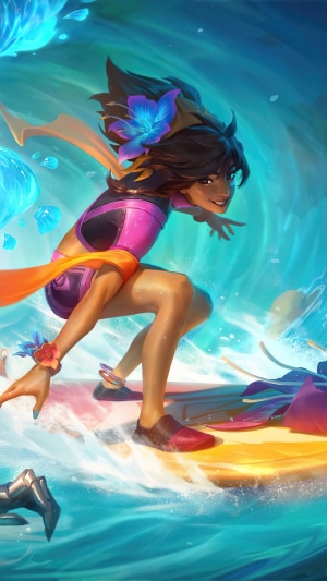 Pool Party Taliyah Splash Art from League of Legends