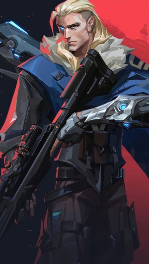 Sova from Valorant holding a sniper rifle