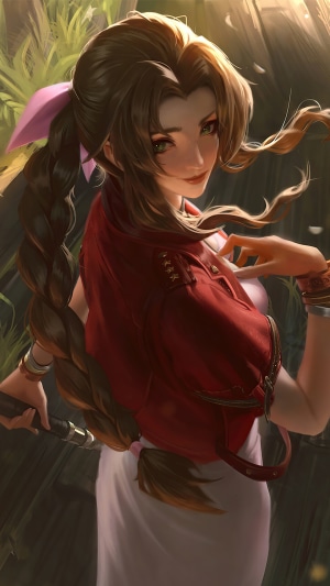 Aerith Gainsborough from Final Fantasy 7 Remake