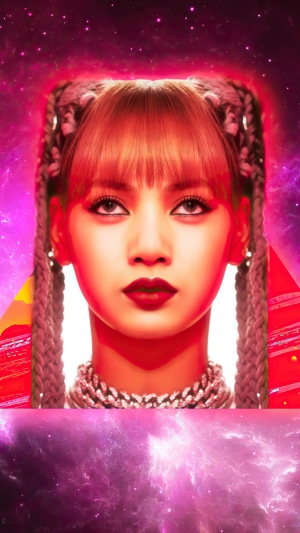 Lisa from BLACKPINK in digital art