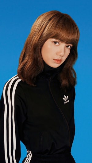 Lisa from BLACKPINK wearing Adidas
