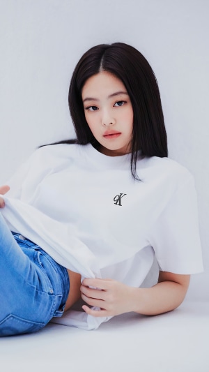 Jennie Kim from BLACKPINK in Calvin Klein photoshoot