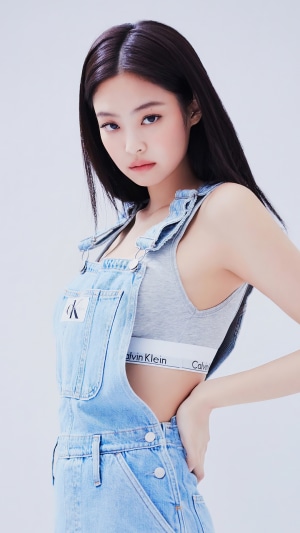 Jennie from BLACKPINK in Calvin Klein Denim