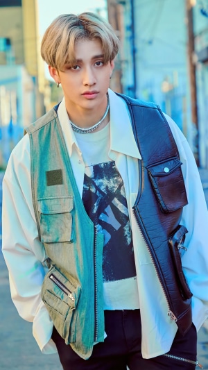 Bang Chan from Stray Kids in Urban Outfit