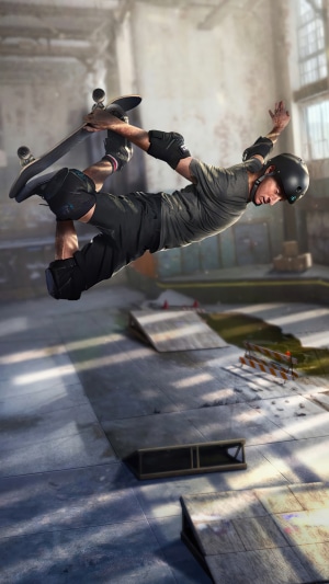 Tony Hawk's Pro Skater 1 + 2 Skateboarder performing trick