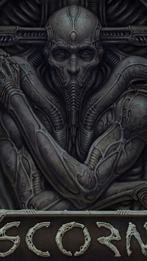 Scorn Video Game Title Screen