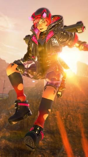 Wattson from Apex Legends in Cyberpunk attire