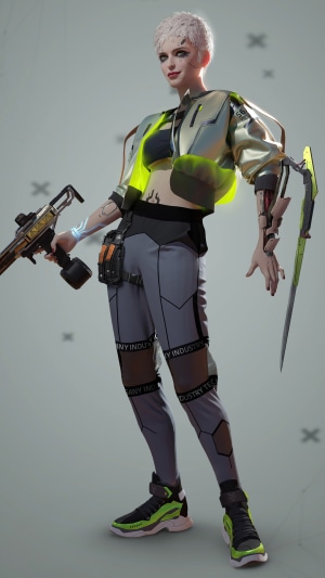 Ciri from Cyberpunk 2077