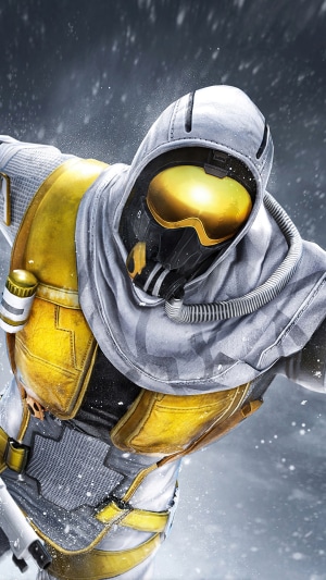 Player in PUBG Mobile winter gear
