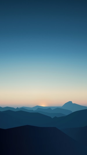 Mountain landscape at sunrise