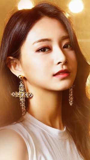 Tzuyu from TWICE Kpop Group Portrait