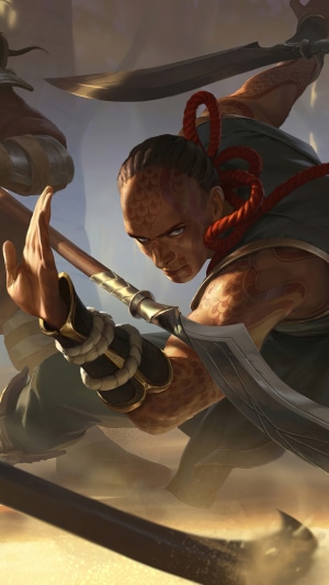 Jax from Legends of Runeterra in combat