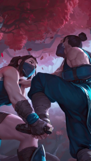 Akali and Kennen from Legends of Runeterra