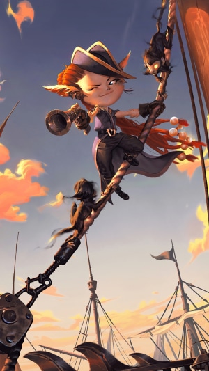 Tristana and Rumble from Legends of Runeterra