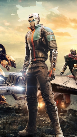 Robot soldier from Disintegration video game