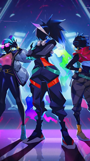 True Damage Akali, Qiyana, and Senna from League of Legends