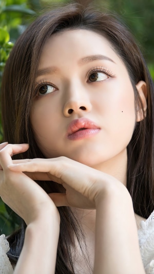 YooA from Oh My Girl close-up portrait
