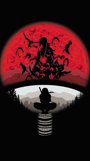 Itachi Uchiha Silhouette from Naruto