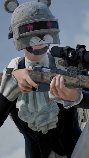 Player holding a rifle in PlayerUnknown's Battlegrounds