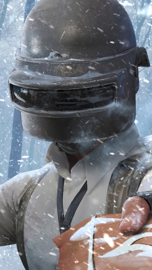 PUBG Mobile character in winter gear