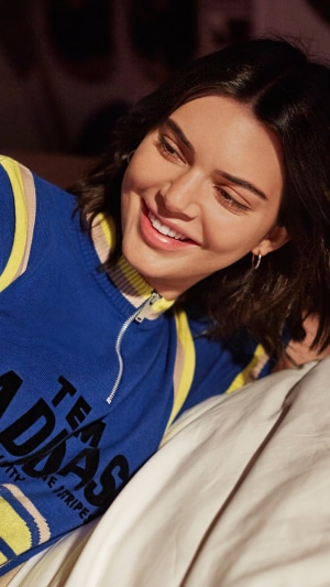 Kendall Jenner wearing Adidas sweater