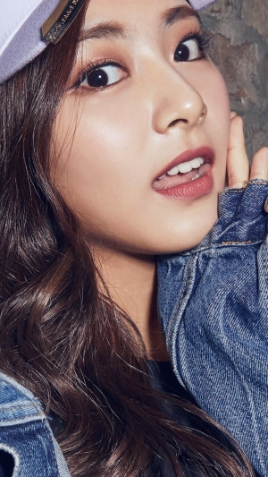 Tzuyu from TWICE Close-Up Portrait