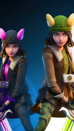 Fortnite characters Skye and another character