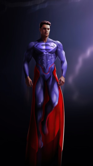 Superman artwork by an artist on Artstation