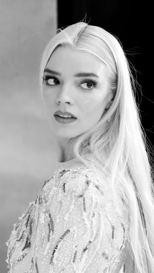 Anya Taylor-Joy in monochrome