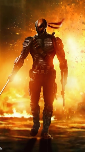 Deathstroke artwork 4K