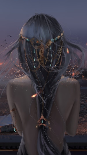Fantasy Queen Digital Artwork in