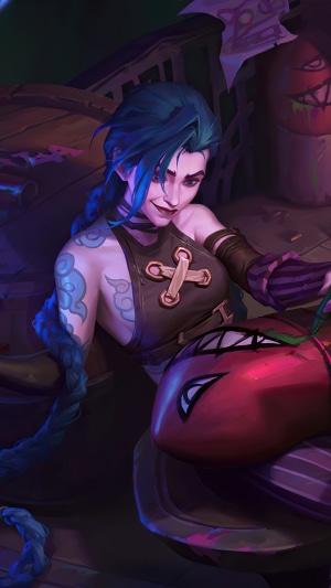 Jinx from Arcane League of Legends 4K