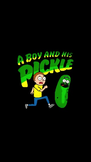 Morty and Pickle Rick from Rick and Morty