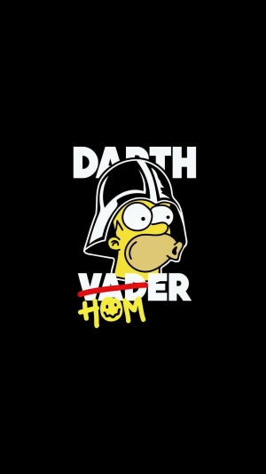 Homer Simpson as Darth Vader