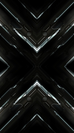 Abstract digital art with dark geometric patterns